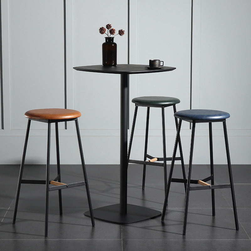 Contemporary Pub Table 40.6"H Square Bar Table for Indoor and Breakroom