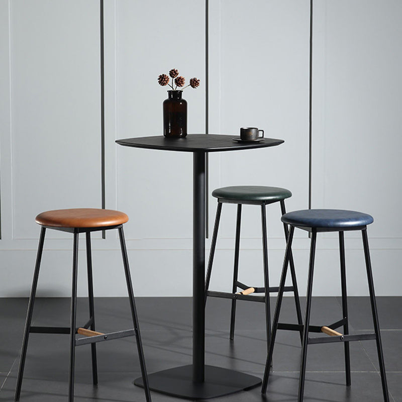 Contemporary Pub Table 40.6"H Square Bar Table for Indoor and Breakroom