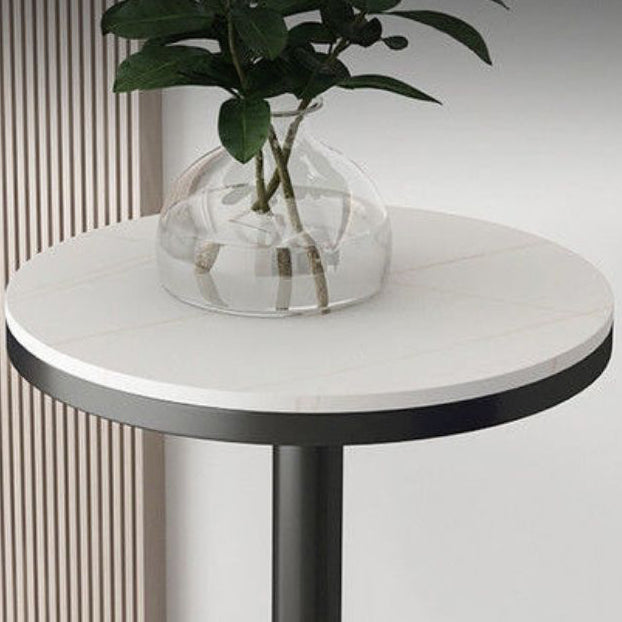 Industrial Bar Table Dining Table with Pedestal Base for Kitchen Living Room