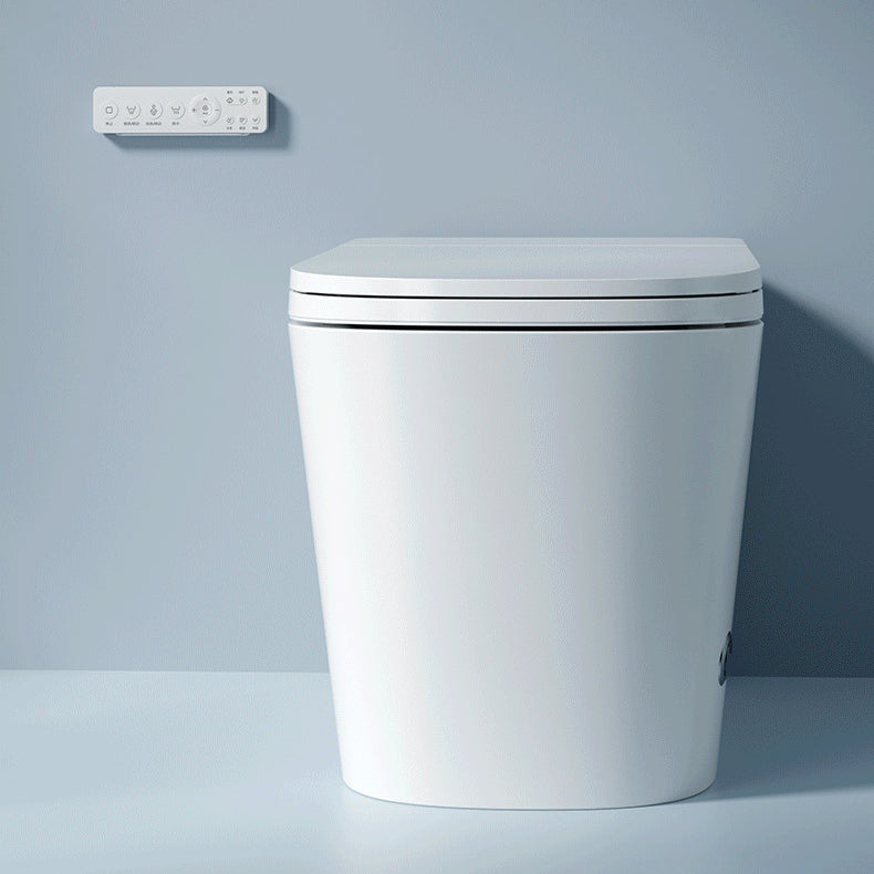 Modern Skirted Toilet Bowl Siphon Jet Toilet with Soft-Close Seat for Bathroom