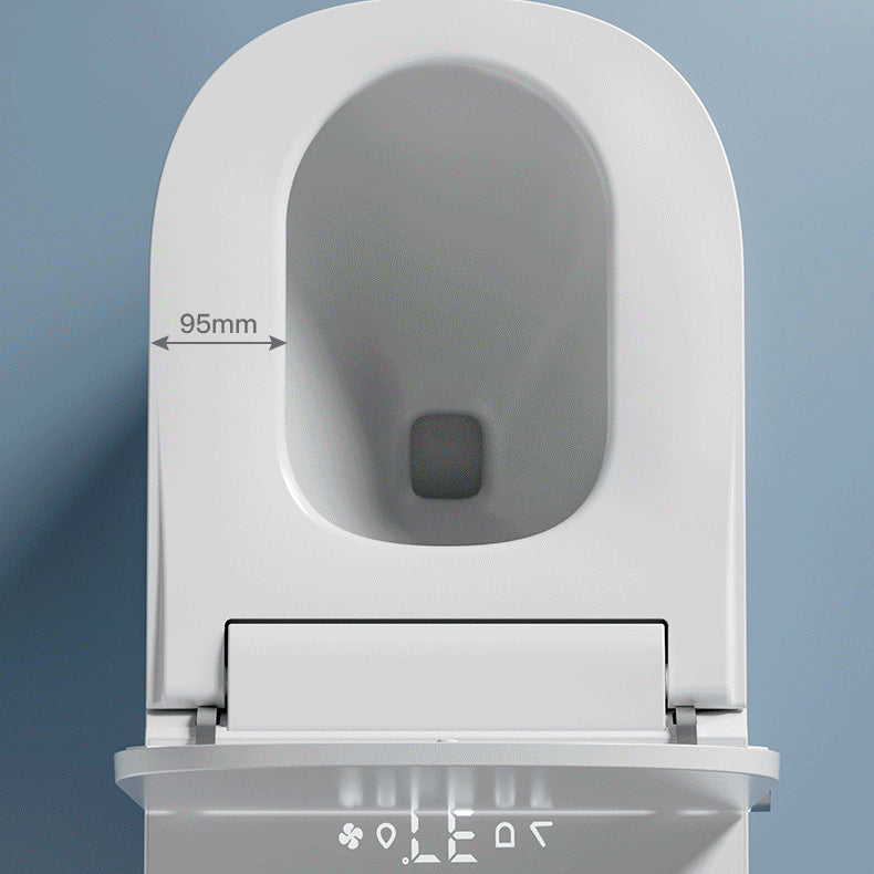 Modern Skirted Toilet Bowl Siphon Jet Toilet with Soft-Close Seat for Bathroom
