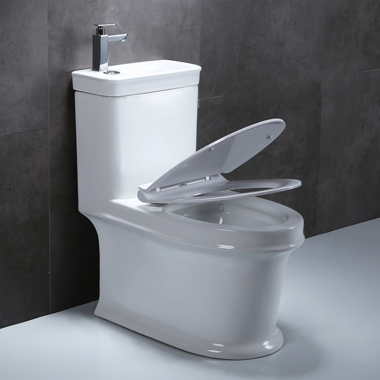 Floor Mounted Toilet One-Piece Toilet Modern Siphon Jet Flush Toilet