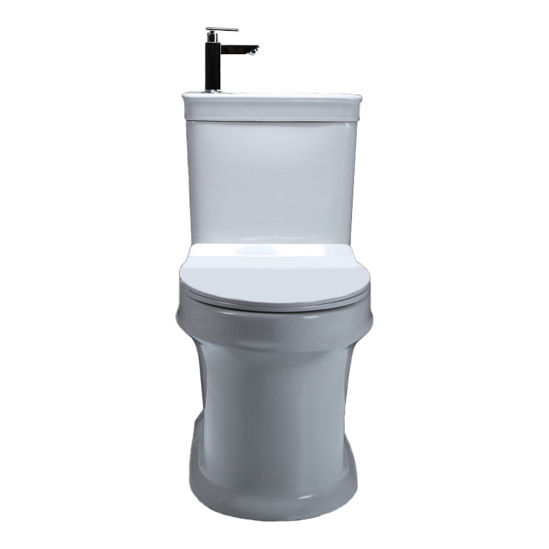 Floor Mounted Toilet One-Piece Toilet Modern Siphon Jet Flush Toilet