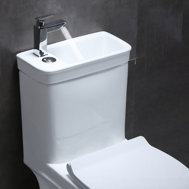 Floor Mounted Toilet One-Piece Toilet Modern Siphon Jet Flush Toilet