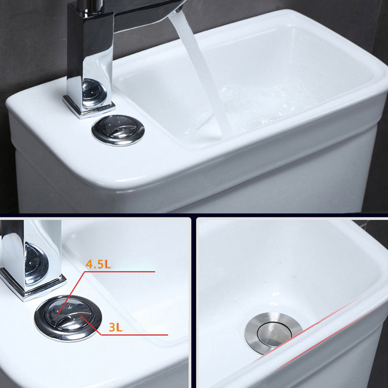 Floor Mounted Toilet One-Piece Toilet Modern Siphon Jet Flush Toilet