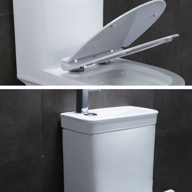 Floor Mounted Toilet One-Piece Toilet Modern Siphon Jet Flush Toilet