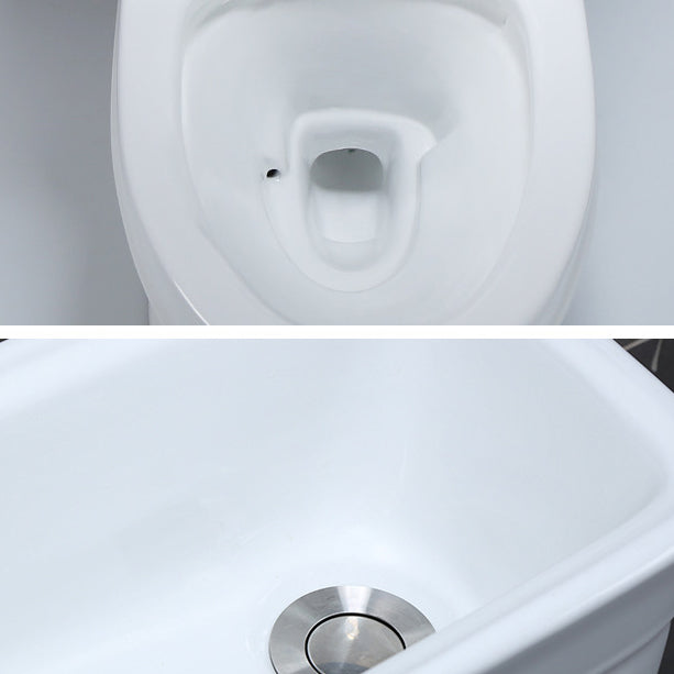 Floor Mounted Toilet One-Piece Toilet Modern Siphon Jet Flush Toilet