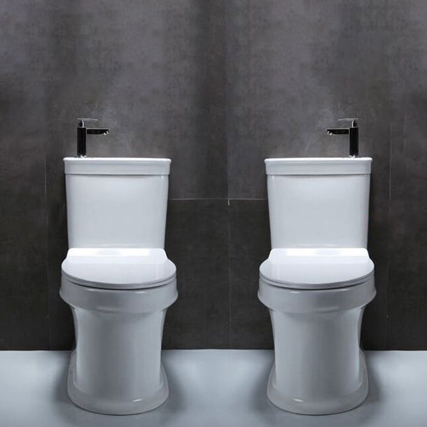 Floor Mounted Toilet One-Piece Toilet Modern Siphon Jet Flush Toilet