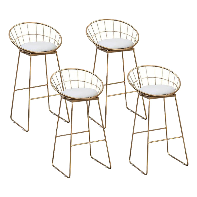 Metal and Wood Set 1/2/3 Pieces Contemporary Round Bar Stool and Table Set
