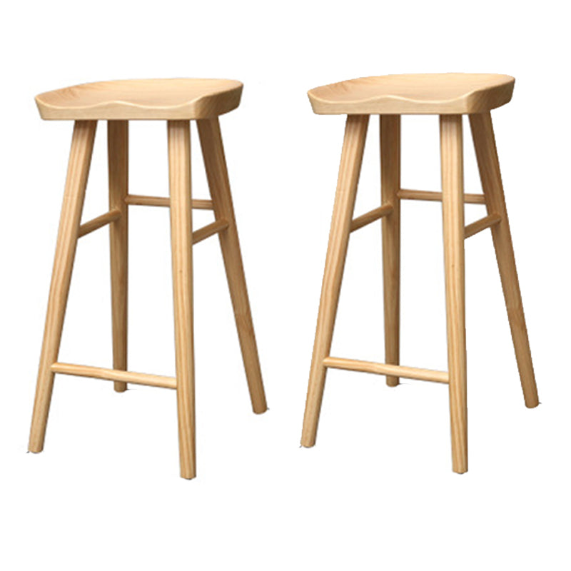 Modern Bar Table Set 1/2/3 Pieces Wooden Bar Table with High Wood Stools