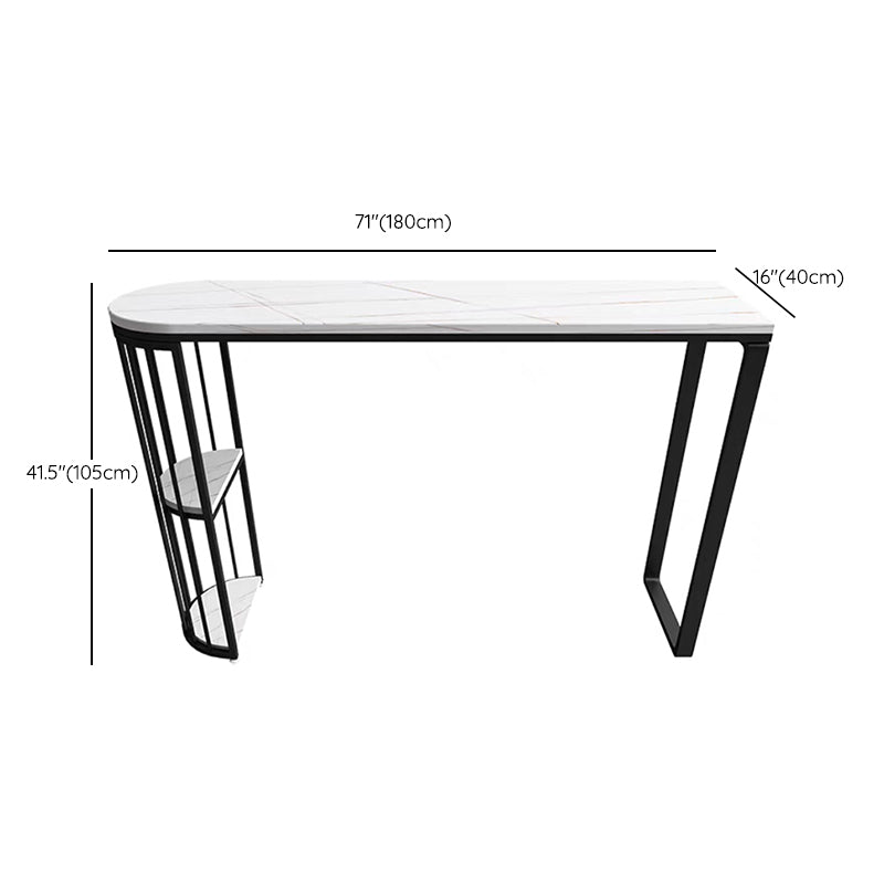 Sintered Stone Top Table Set 1/5 Pieces Modern Irregular Shape Pub Table Set