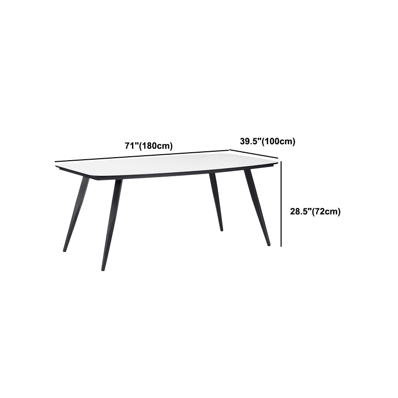 Boho Stone Dining Table Set 1/5/7 Pieces Metal Dining Table Set for Outdoor