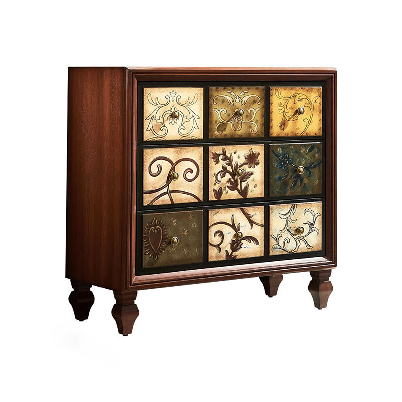 15.99/17.55 Inch W Traditional Storage Chest Dresser Solid Wood Dresser