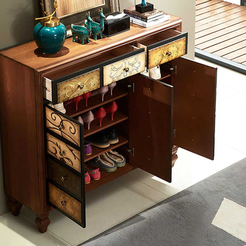 15.99/17.55 Inch W Traditional Storage Chest Dresser Solid Wood Dresser
