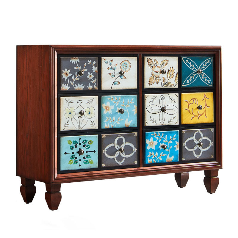 15.99/17.55 Inch W Traditional Storage Chest Dresser Solid Wood Dresser