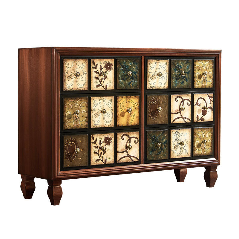 15.99/17.55 Inch W Traditional Storage Chest Dresser Solid Wood Dresser