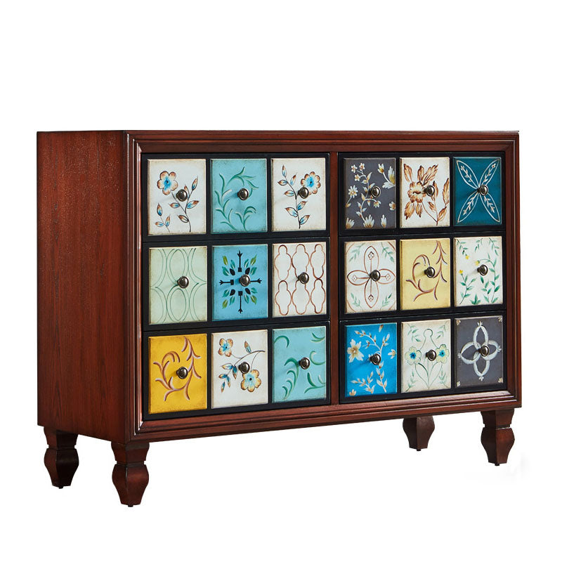 15.99/17.55 Inch W Traditional Storage Chest Dresser Solid Wood Dresser