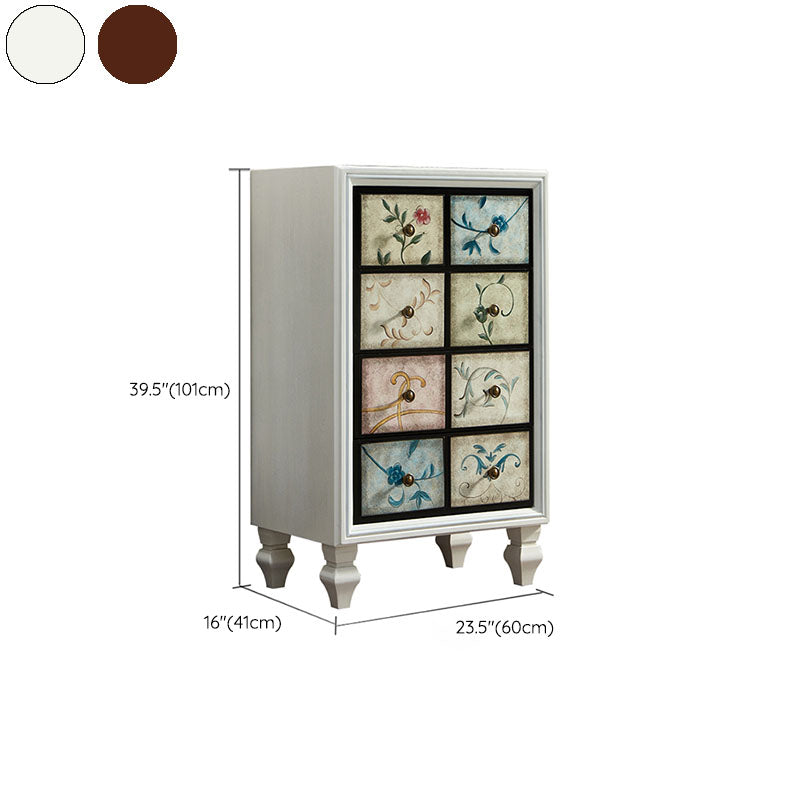 15.99/17.55 Inch W Traditional Storage Chest Dresser Solid Wood Dresser