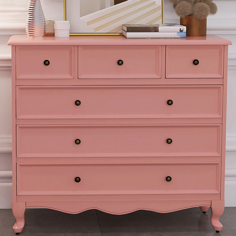 13.65/15.6 Inch W Coastal Dresser Solid Wood Storage Chest Dresser