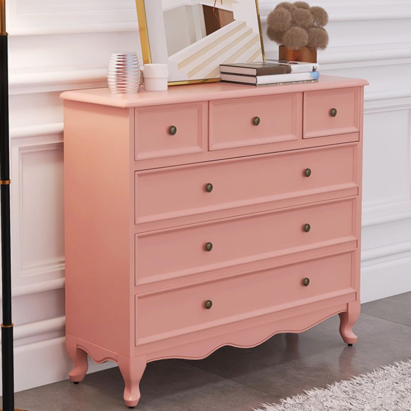 13.65/15.6 Inch W Coastal Dresser Solid Wood Storage Chest Dresser