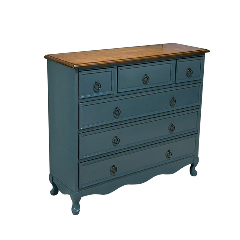 13.65/15.6 Inch W Coastal Dresser Solid Wood Storage Chest Dresser