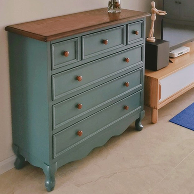 13.65/15.6 Inch W Coastal Dresser Solid Wood Storage Chest Dresser