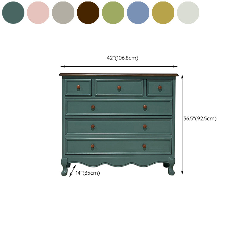 13.65/15.6 Inch W Coastal Dresser Solid Wood Storage Chest Dresser