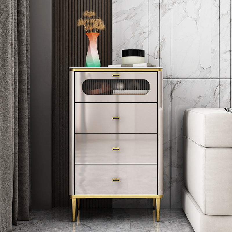 15.6-inch Width Glam Storage Chest Dresser Manufactured Wood Dresser