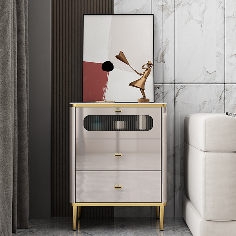 15.6-inch Width Glam Storage Chest Dresser Manufactured Wood Dresser