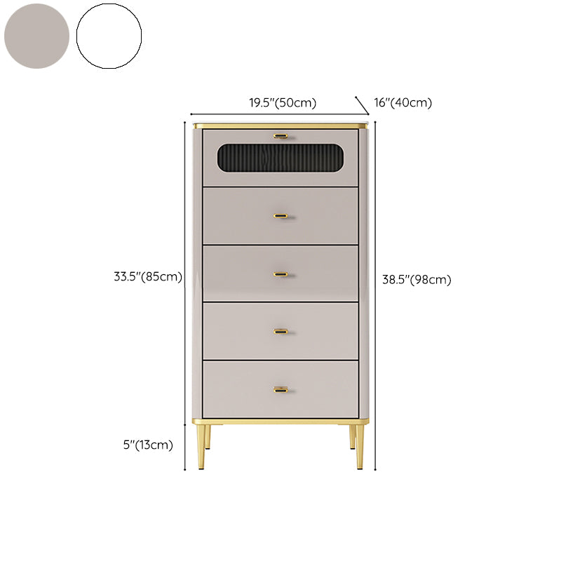 15.6-inch Width Glam Storage Chest Dresser Manufactured Wood Dresser