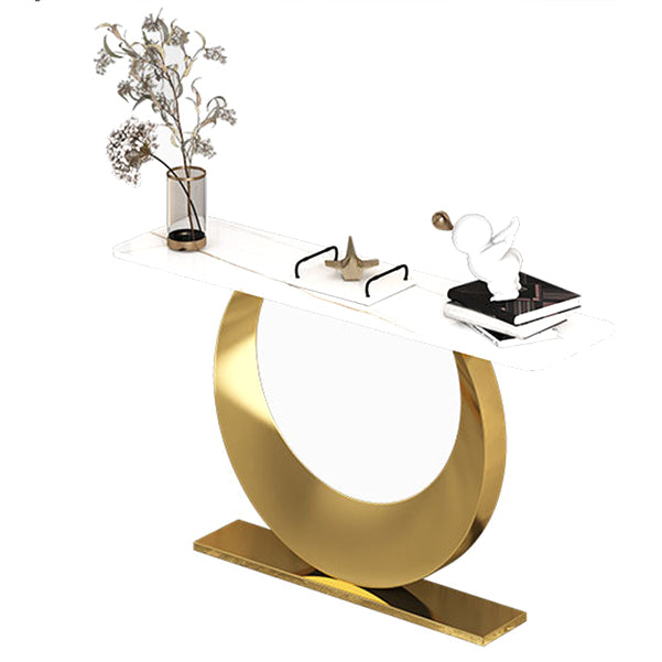 Contemporary Console Accent Table Antique Finish Rectangle Console Sofa Table