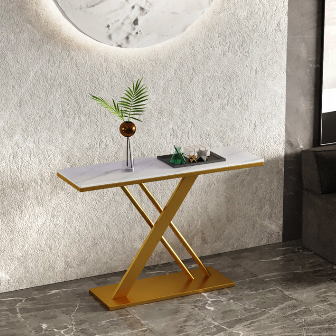 Glam Scratch Resistant Console Accent Table Antique Finish Console Sofa Table