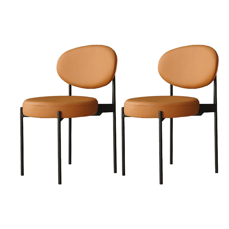 Industrial Metal Dining Room Chair Open Back Dining Side Chair