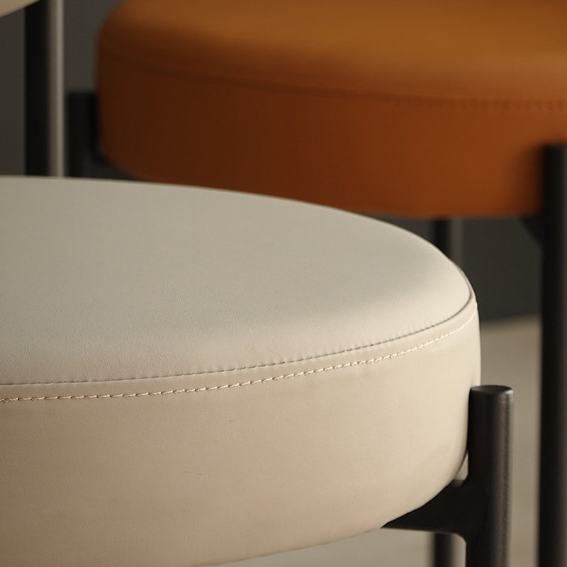 Industrial Metal Dining Room Chair Open Back Dining Side Chair