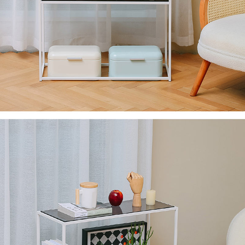 10" Wide Contemporary Shelf Bookcase Acrylic Open Back Bookcase