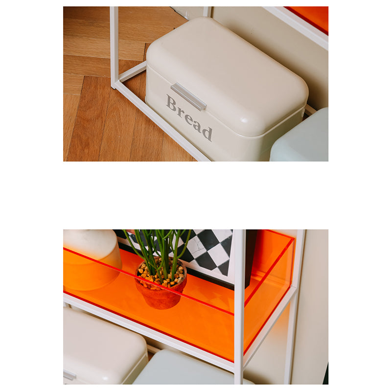 10" Wide Contemporary Shelf Bookcase Acrylic Open Back Bookcase