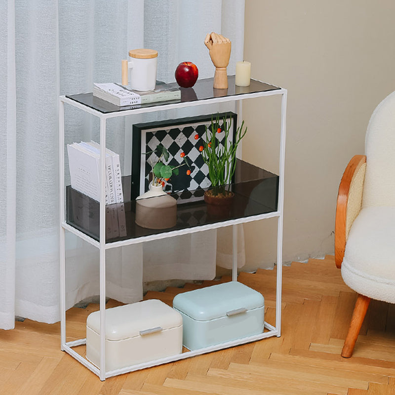 10" Wide Contemporary Shelf Bookcase Acrylic Open Back Bookcase