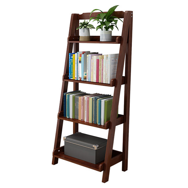 Modern Vertical Open Shelf Bookcase Study Room Wooden Book Shelf with 4 Shelves