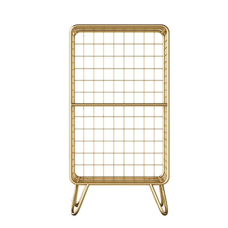 Glam Metal Bookshelf Standard Shelf Bookcase for Home Office 11.8" W