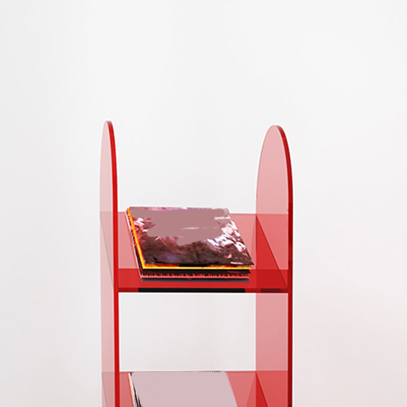 11" Wide Contemporary Bookshelf Open Back Shelves Included Bookcase