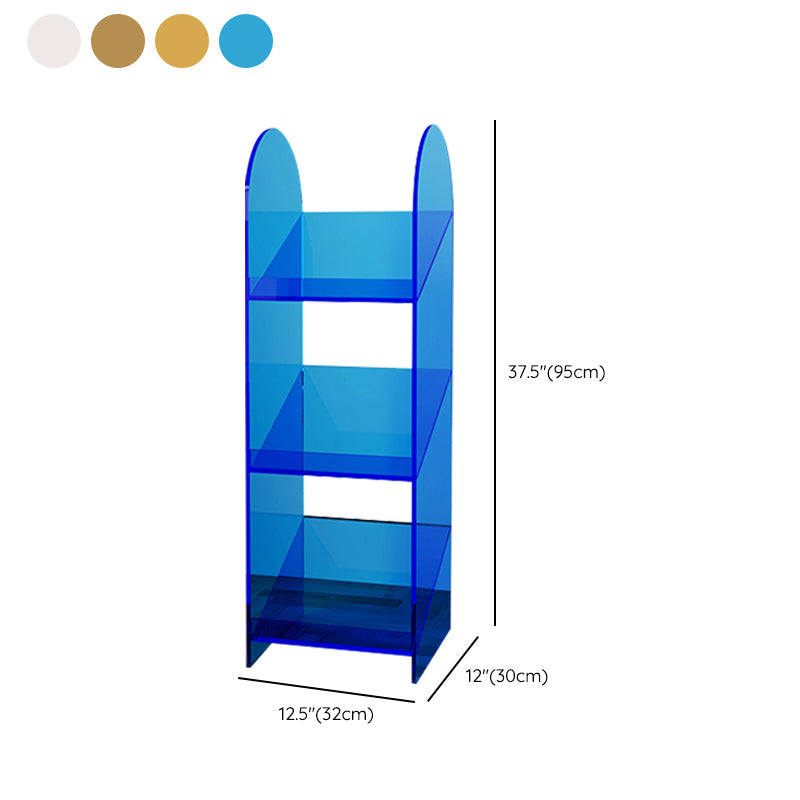 11" Wide Contemporary Bookshelf Open Back Shelves Included Bookcase