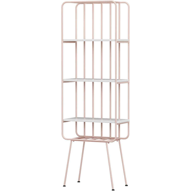 Glam Metal Bookshelf Geometric Shelf Bookcase for Study Room 70.9" H X 11.8" W