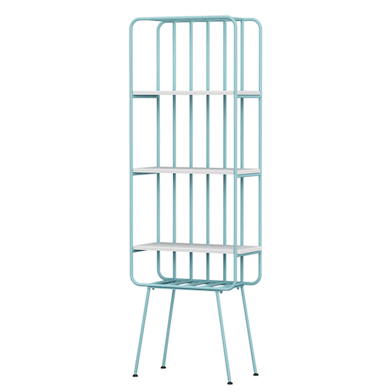 Glam Metal Bookshelf Geometric Shelf Bookcase for Study Room 70.9" H X 11.8" W