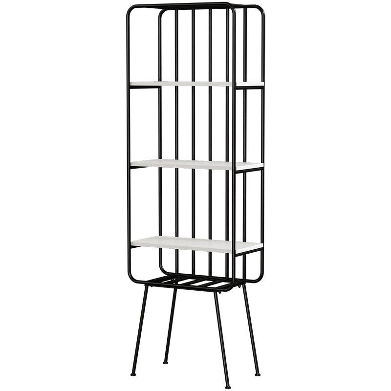 Glam Metal Bookshelf Geometric Shelf Bookcase for Study Room 70.9" H X 11.8" W