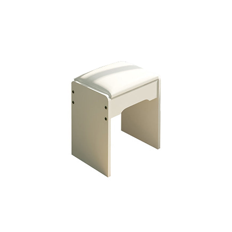 White Mirrored Vanity Bedroom Make-up Vanity 3-Piece Table Set