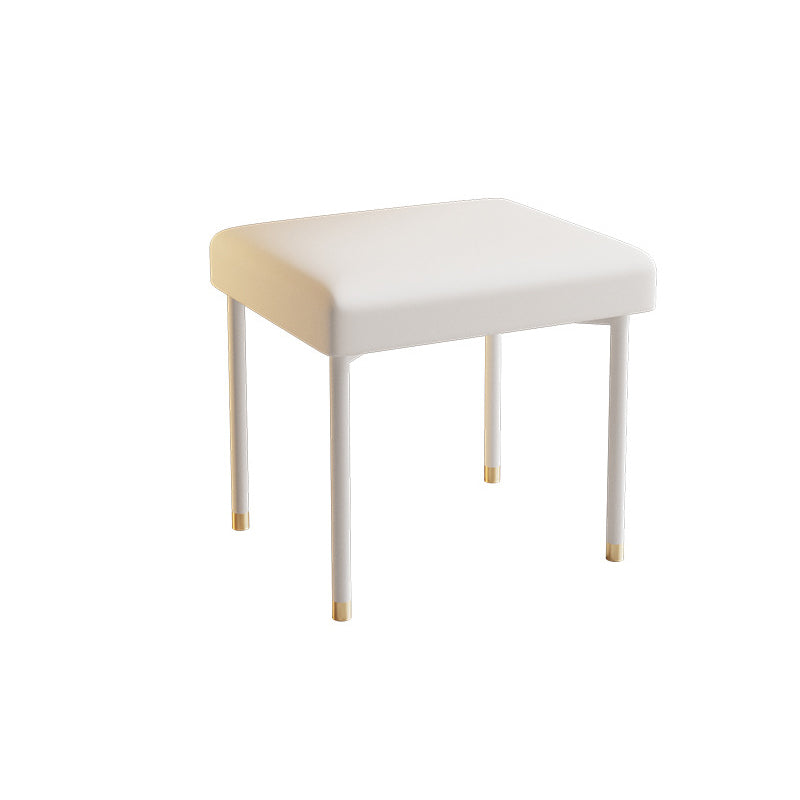 2 Drawers Makeup Table Desk Contemporary White Solid Wood Vanity