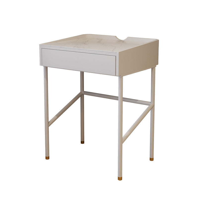 Modern White Vanity Solid Wood Makeup Dressing Table Stool Set