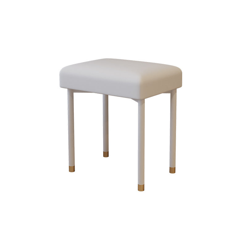 Modern White Vanity Solid Wood Makeup Dressing Table Stool Set