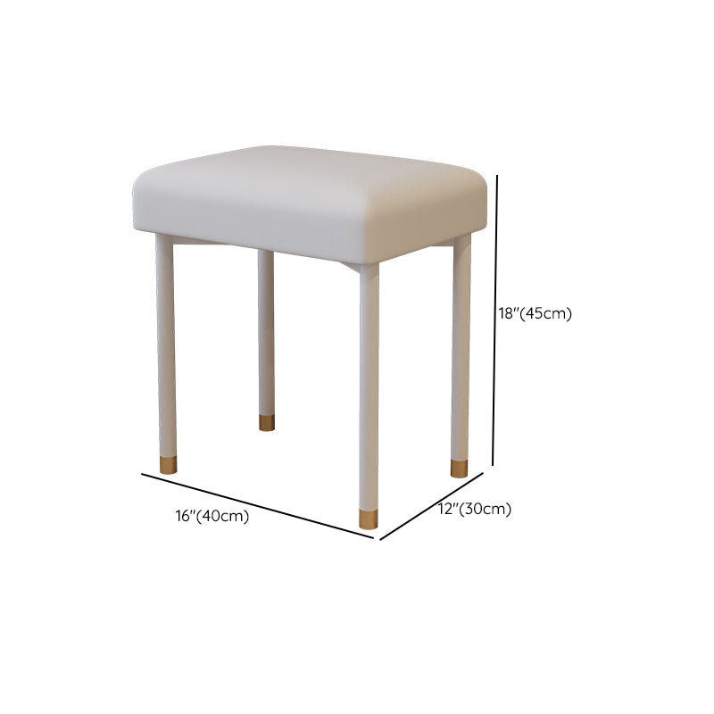 Modern White Vanity Solid Wood Makeup Dressing Table Stool Set