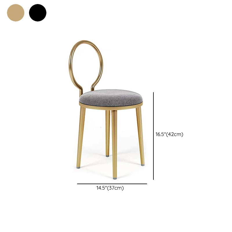 5-Drawer 1-Door Vanity Makeup Dressing Table Set with Stool - 31.5" W